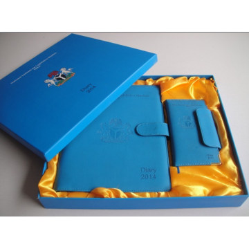 2015 New Design Hardcover Notebook with Box for Company Gift